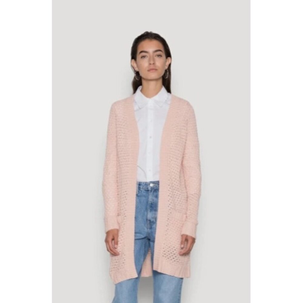 NWT Vero Moda Women's Size Med Surf Long Sleeve Open Cardigan Sepia Rose